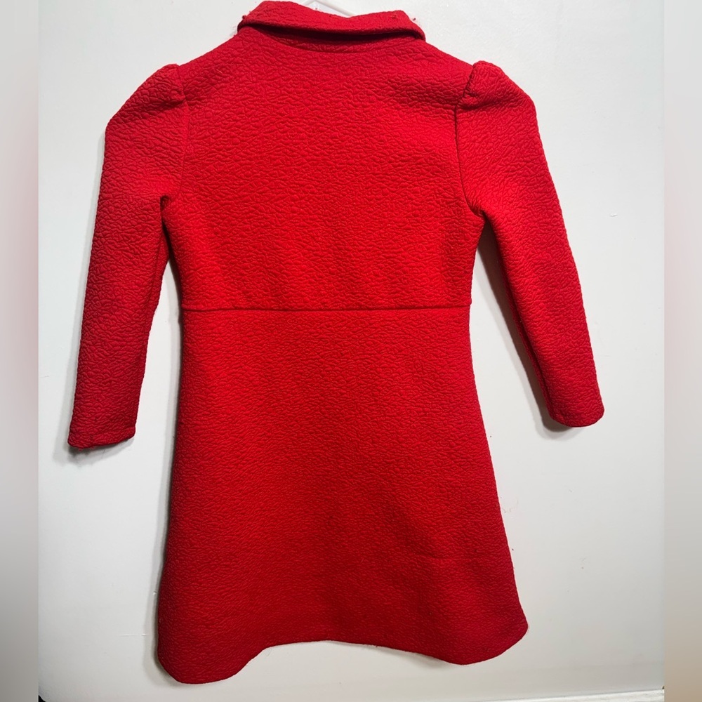 Bonnie Jean Vibrant Red Textured Dress - Picture 3 of 5